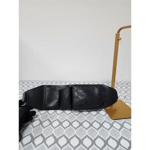 Authentic Chanel 2014 Uniform Quilted Bum/Waist Bag Black